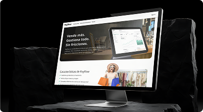 Interfaz de Payflow, proyecto de ingeniería y diseño de producto de Sparken (pantalla 1)